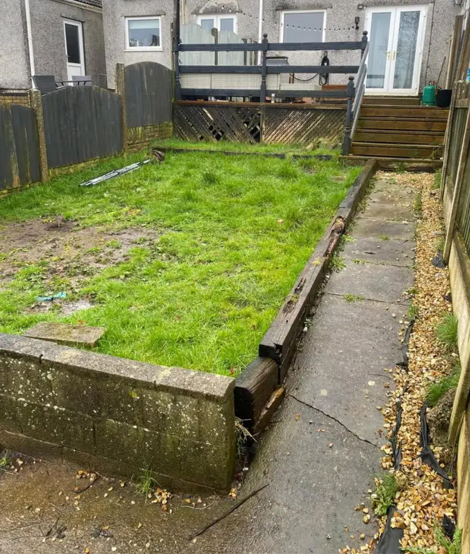 Before: garden levels