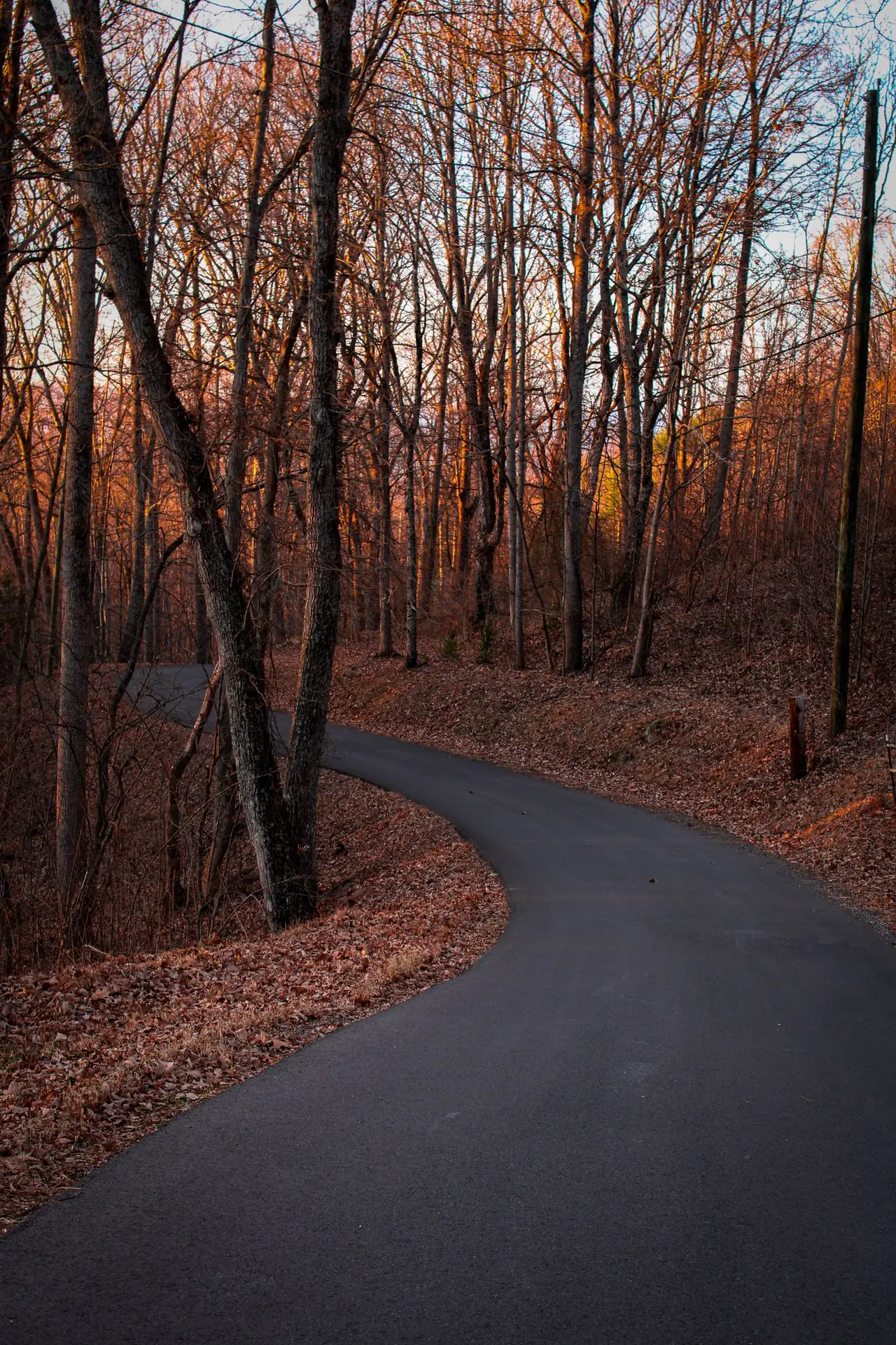 Long rural drive