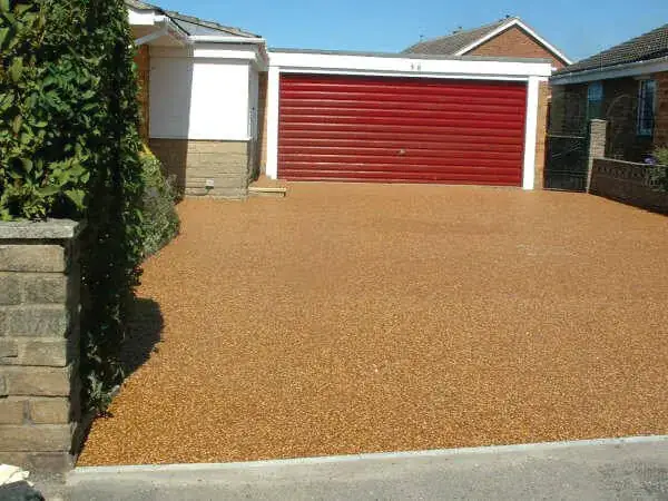 Resin driveway and garage