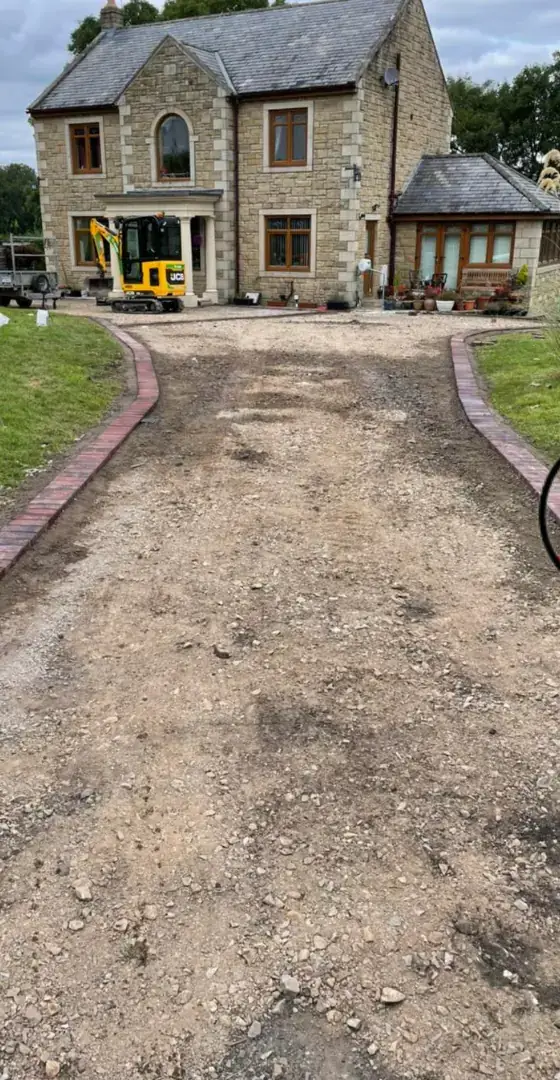 Before: resin driveway